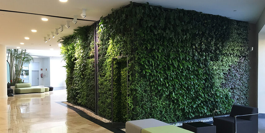 Cómo instalar un jardín vertical artificial en todo tipo de superficies